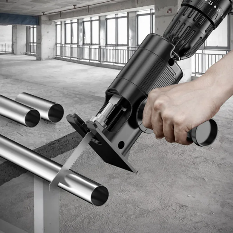Reciprocating Saw Attachment Drill - Adaptador Conversor para Serra Tico-Tico, Acessório