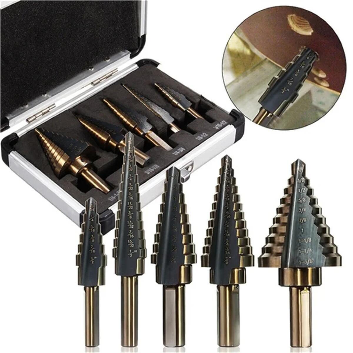 Hardware - Conjunto de 5 Brocas Escalonadas de