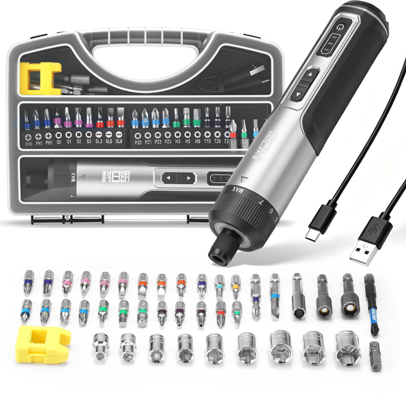 Electric Screwdriver Rechargeable Usb - Kit Parafusadeira Elétrica Sem Fio com