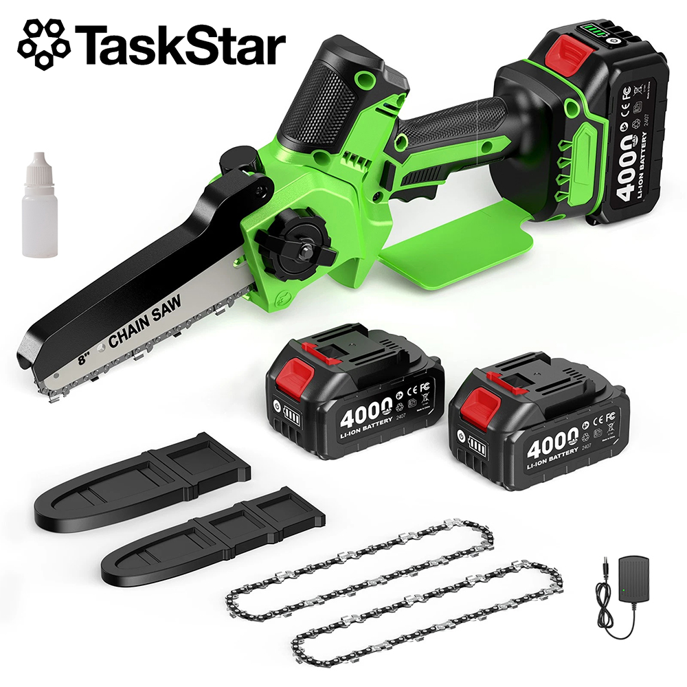 Mini Electric Chainsaw 6 Inch - Serra Elétrica Sem Fio TaskStar 6