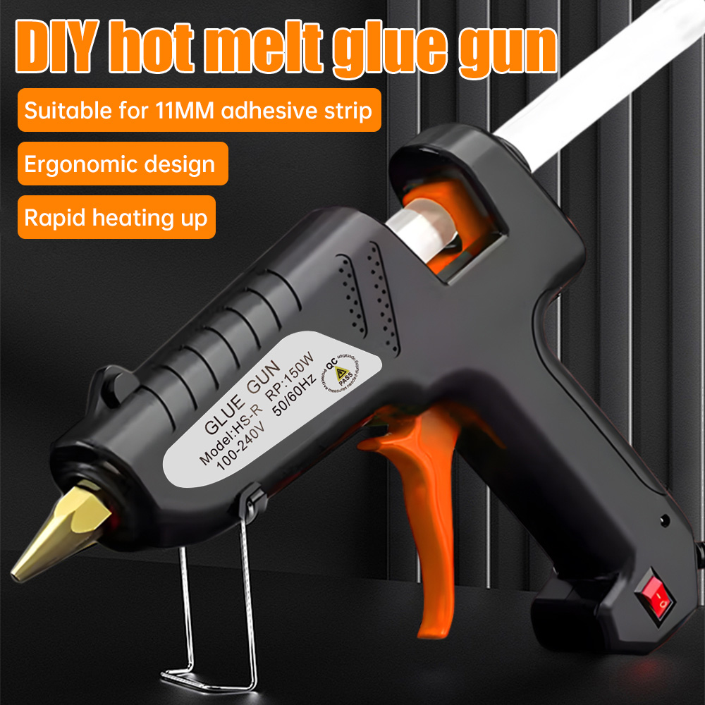 Hot Melt Glue Gun Cordless - Pistola de Cola Quente 150W, Bastão