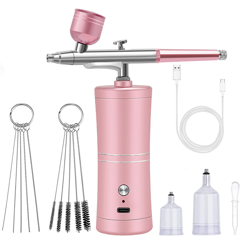 Airbrush Kit With Mini Compressor - Aerógrafo para unhas arte pintura portátil