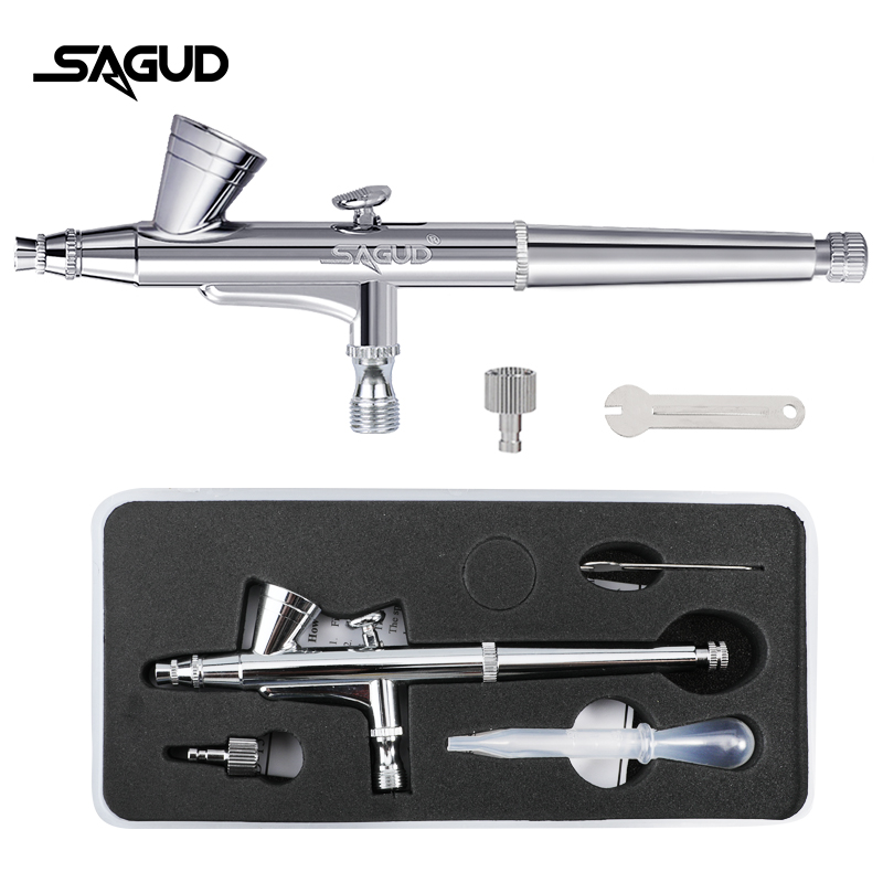 Airbrush Kit With Mini Compressor - Sagud aerógrafo modelo SD-135 0.2mm multiuso
