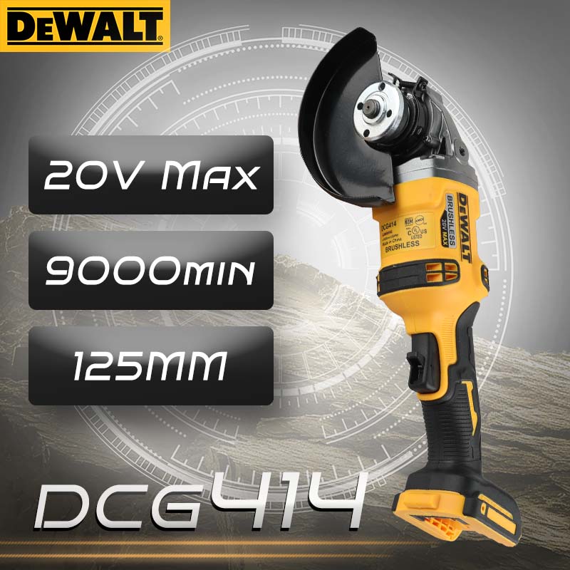 Brushless Angle Grinder Battery Powered - DEWALT DCG414 20V MAX Esmerilhadeira Angular