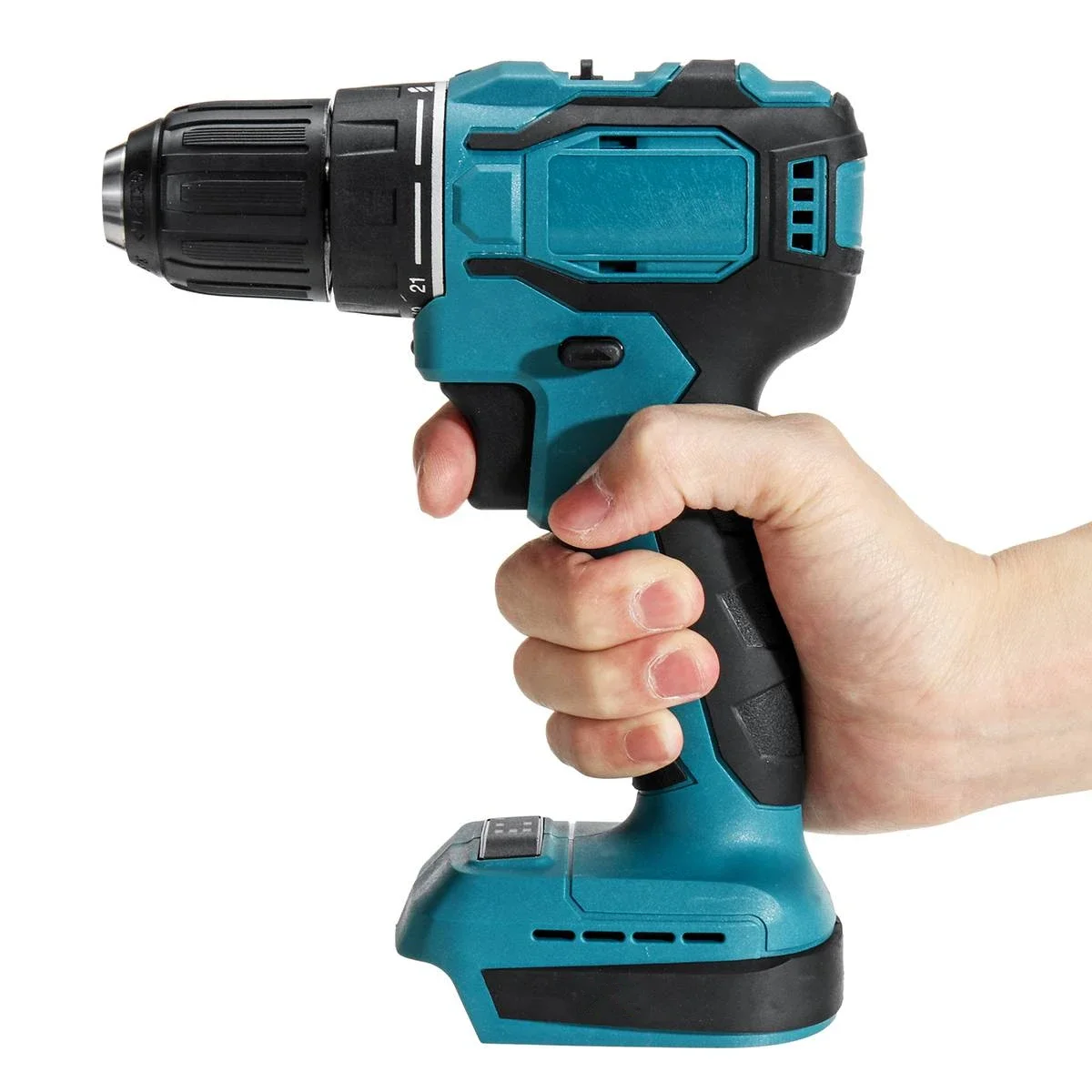 Brushless Cordless Electric Drill 18V - Furadeira elétrica 18v 90n.m, sem fio,