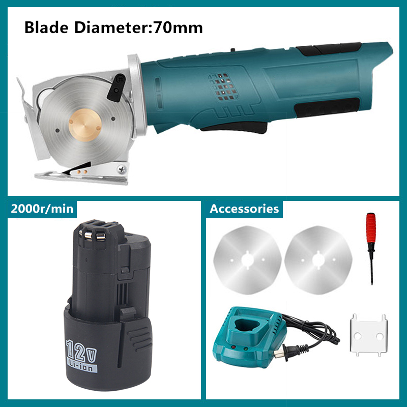 Cordless Rotary Tool Kit Accessories - Elétrica Redonda Tesoura Cordless, Cortador de