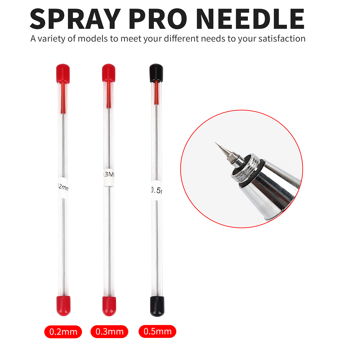 3 pçs conjunto 0.2/0.3/0.5mm a - Airbrush Kit With Mini Compressor avaliação e preço