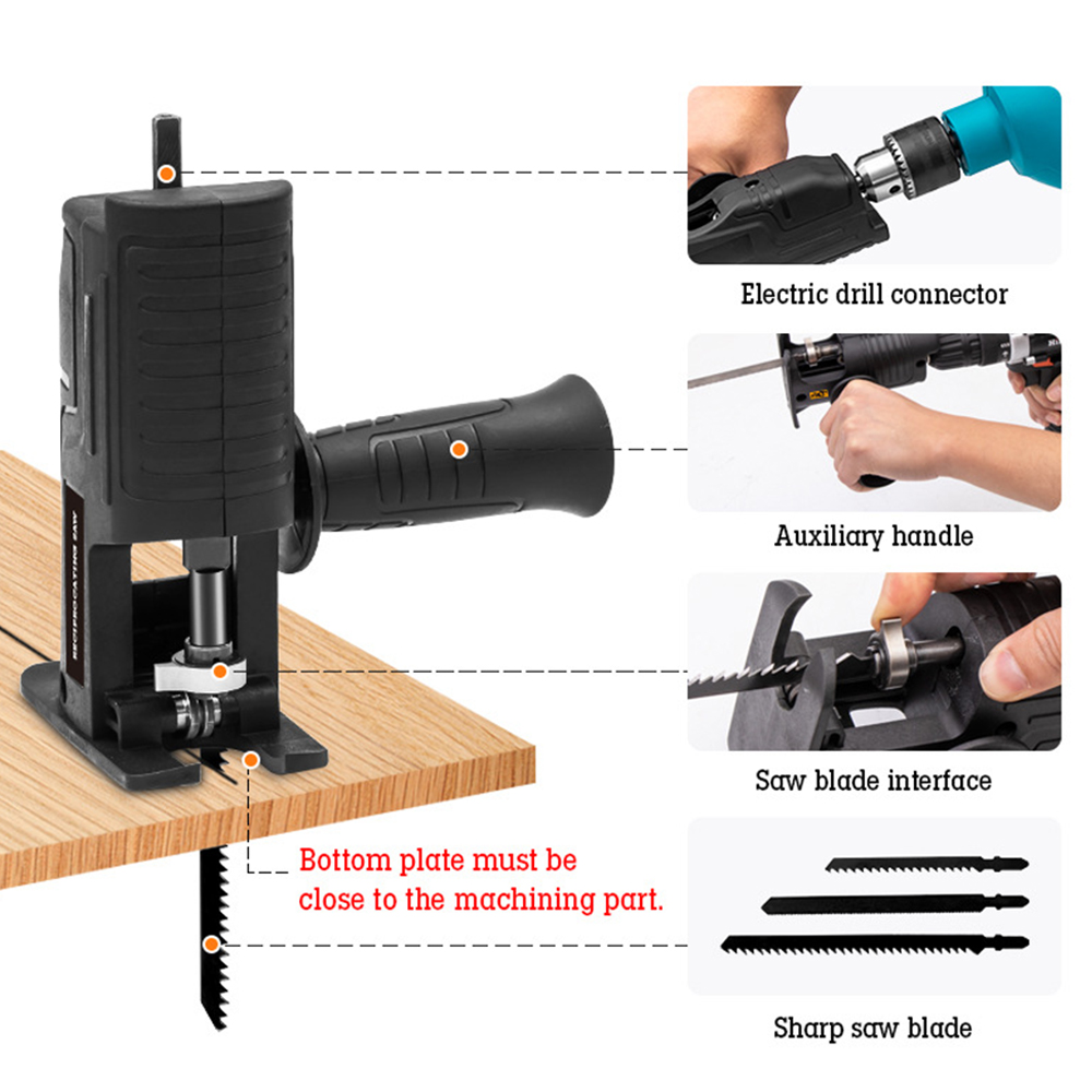 Adaptador Portátil para Serra  - Reciprocating Saw Attachment Drill avaliação e preço