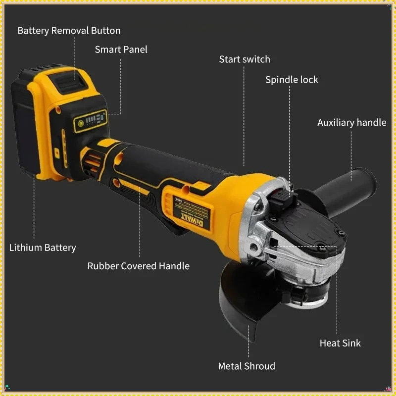 Esmerilhadeira Angular Sem Esc - Brushless Angle Grinder Battery Powered avaliação e preço