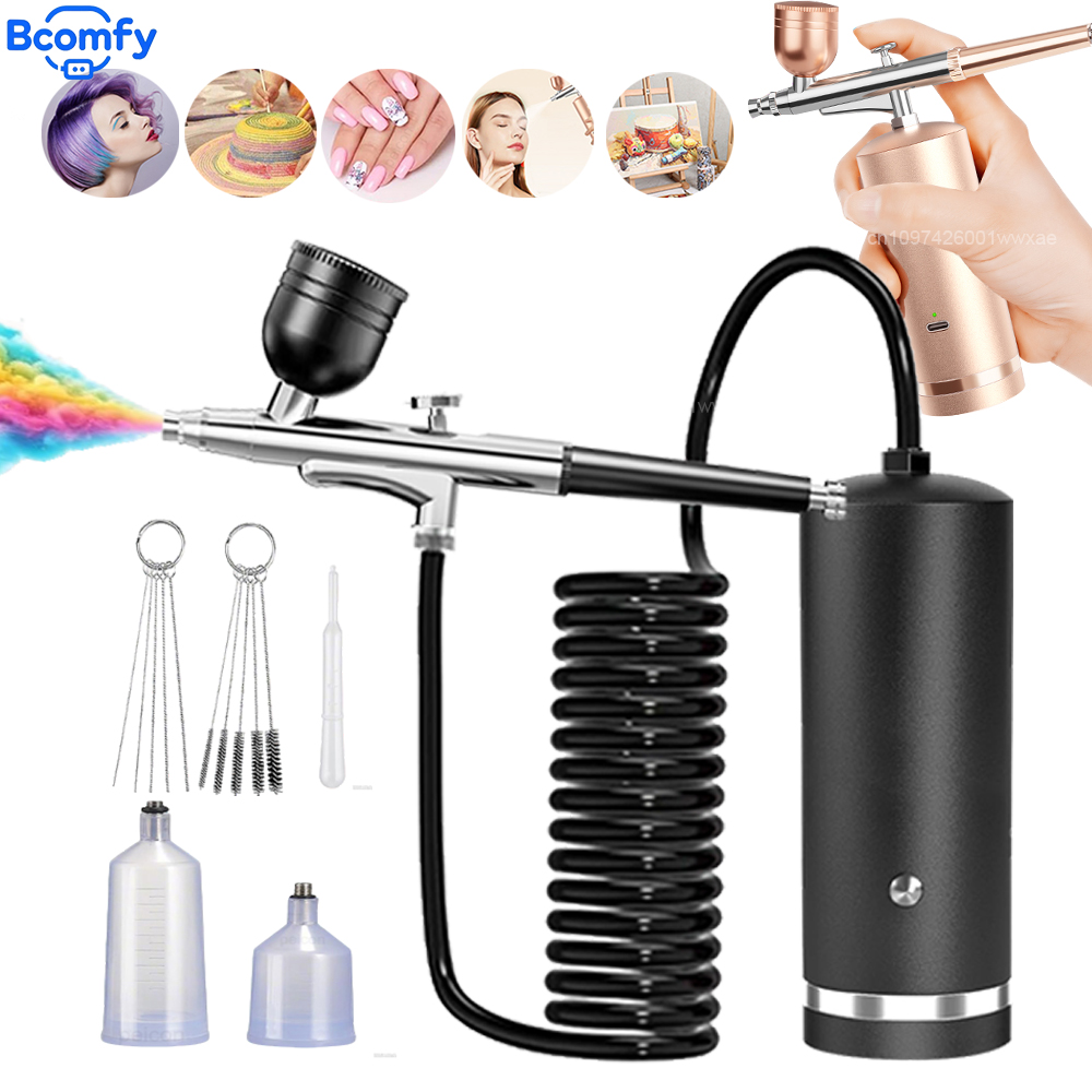 Aerógrafo com Compressor Recar - Airbrush Kit With Mini Compressor avaliação e preço