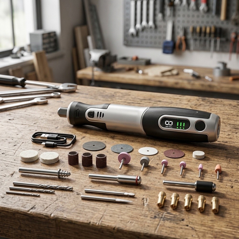 Kit de Ferramentas Rotativas E - Cordless Rotary Tool Kit Accessories avaliação e preço