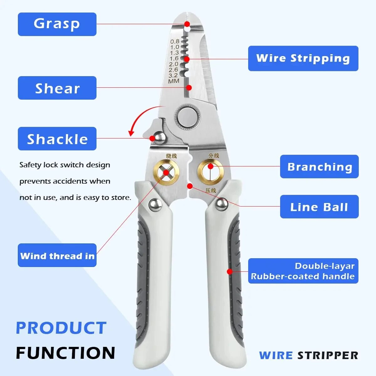 6 em 1 descascador de fio espe - Automatic Wire Stripper Cutter avaliação e preço