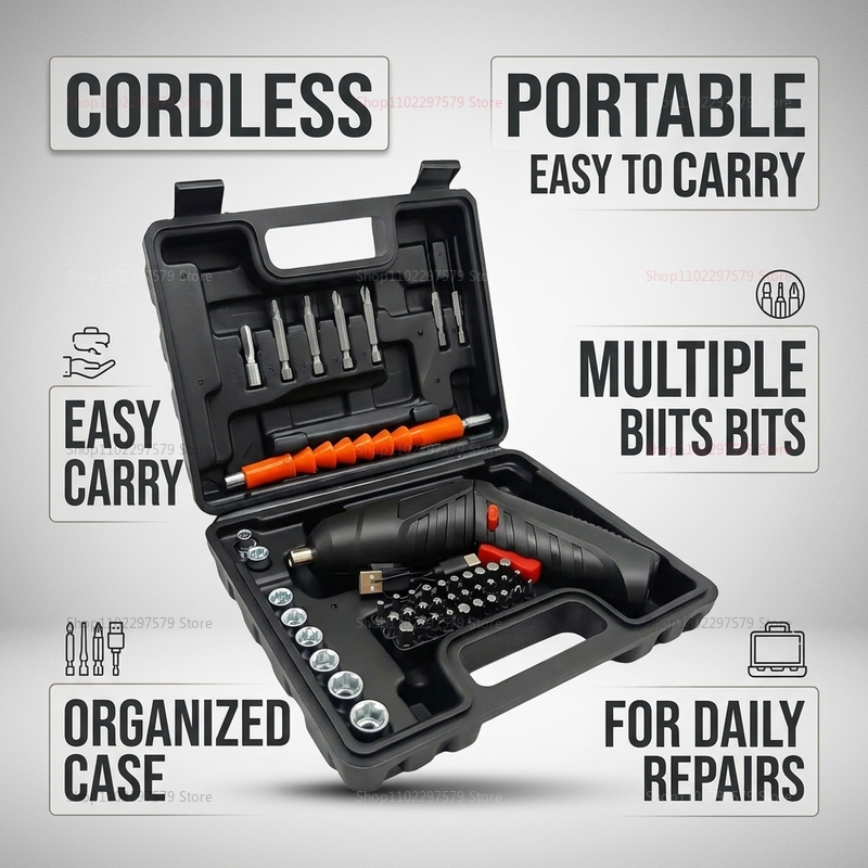Conjunto de Chave de Fenda Elé - Electric Screwdriver Rechargeable Usb avaliação e preço