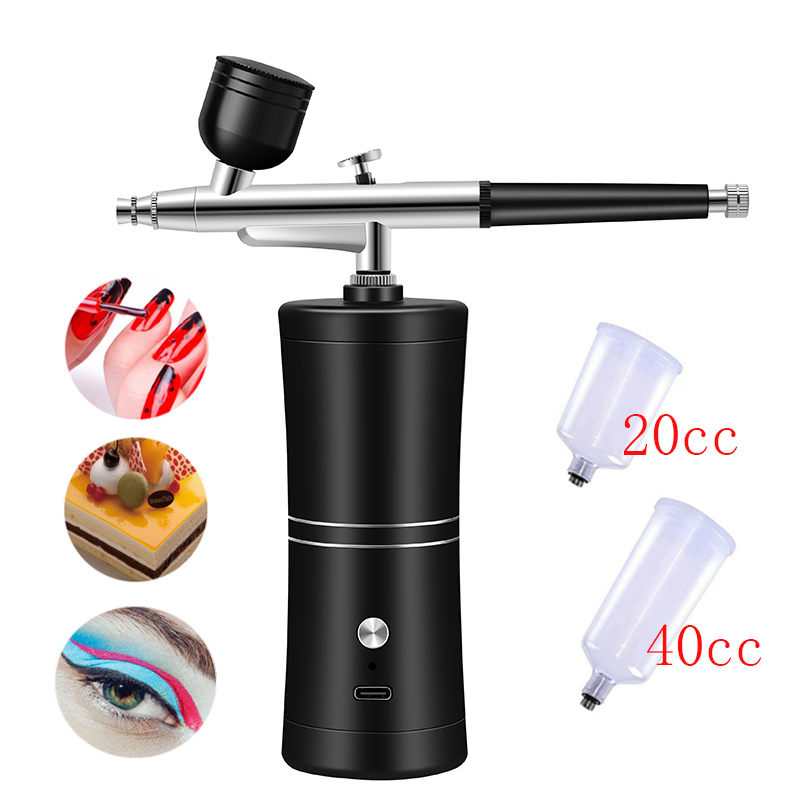 Aerógrafo para unhas arte pint - Airbrush Kit With Mini Compressor avaliação e preço