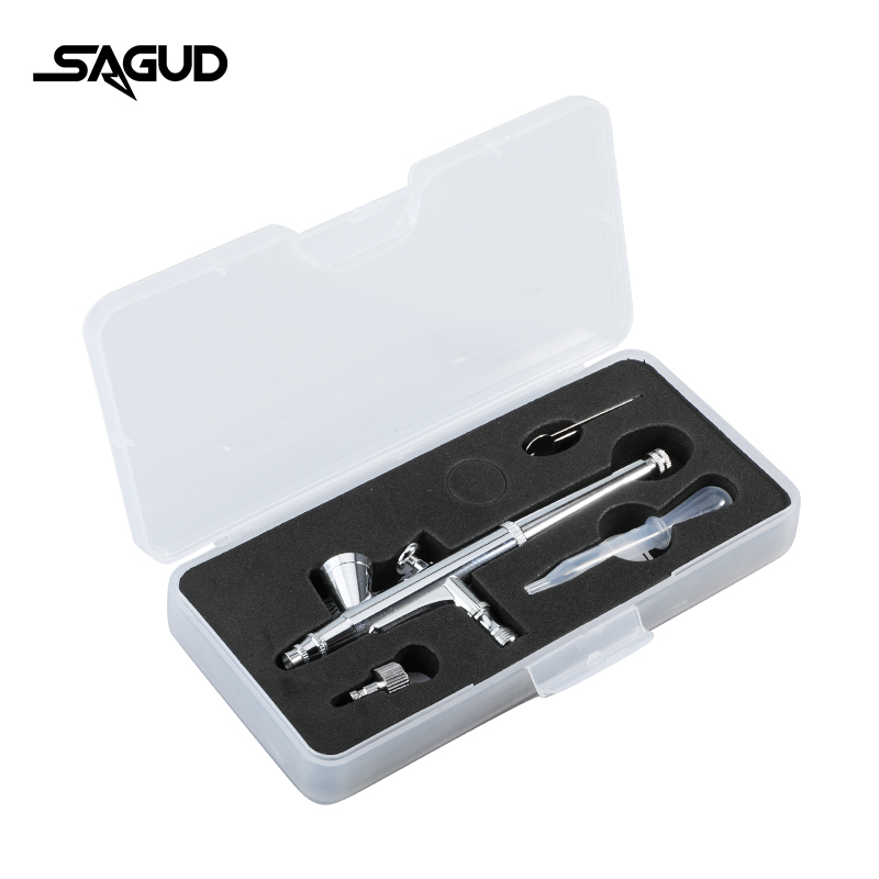 Sagud aerógrafo modelo SD-135  - Airbrush Kit With Mini Compressor avaliação e preço