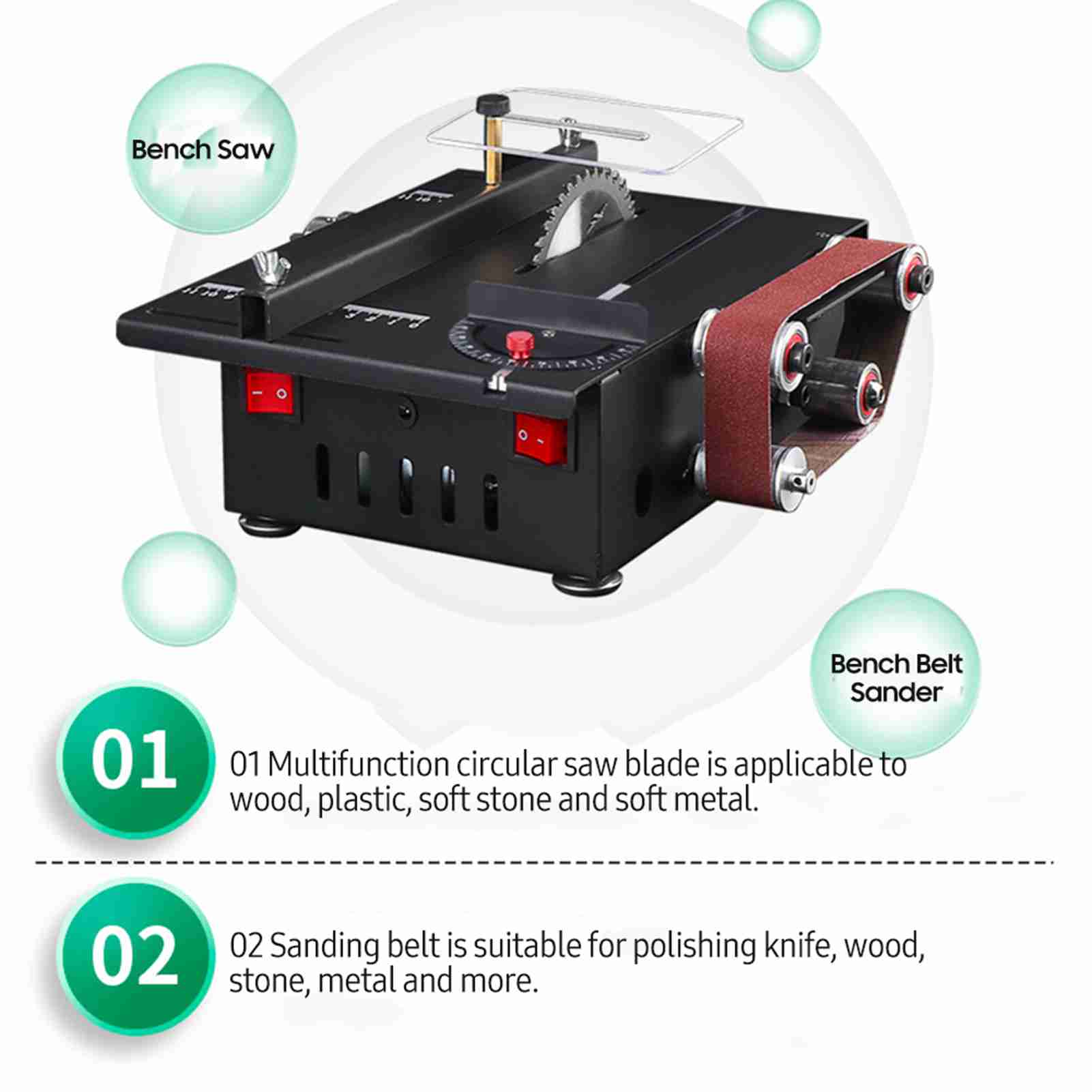 Mini serra de bancada e lixade - Mini Table Saw For Woodworking avaliação e preço