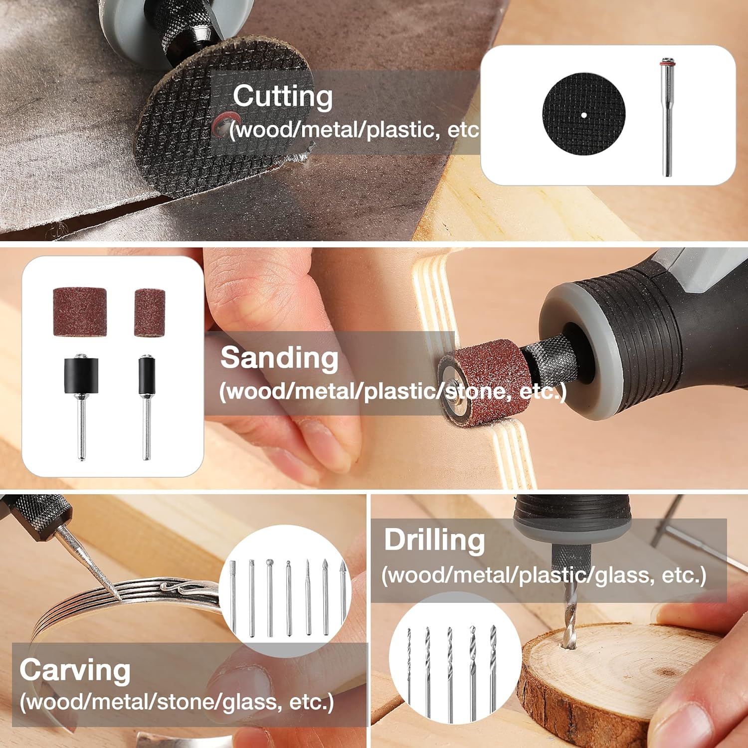 Kit de Ferramentas Rotativas M - Cordless Rotary Tool Kit Accessories avaliação e preço