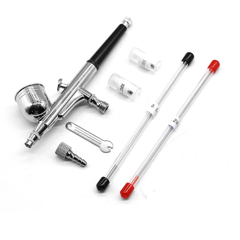 Gravidade dupla ação mini aeró - Airbrush Kit With Mini Compressor avaliação e preço