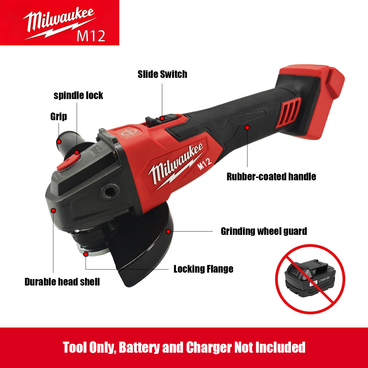 Esmerilhadeira angular sem esc - Brushless Angle Grinder Battery Powered avaliação e preço