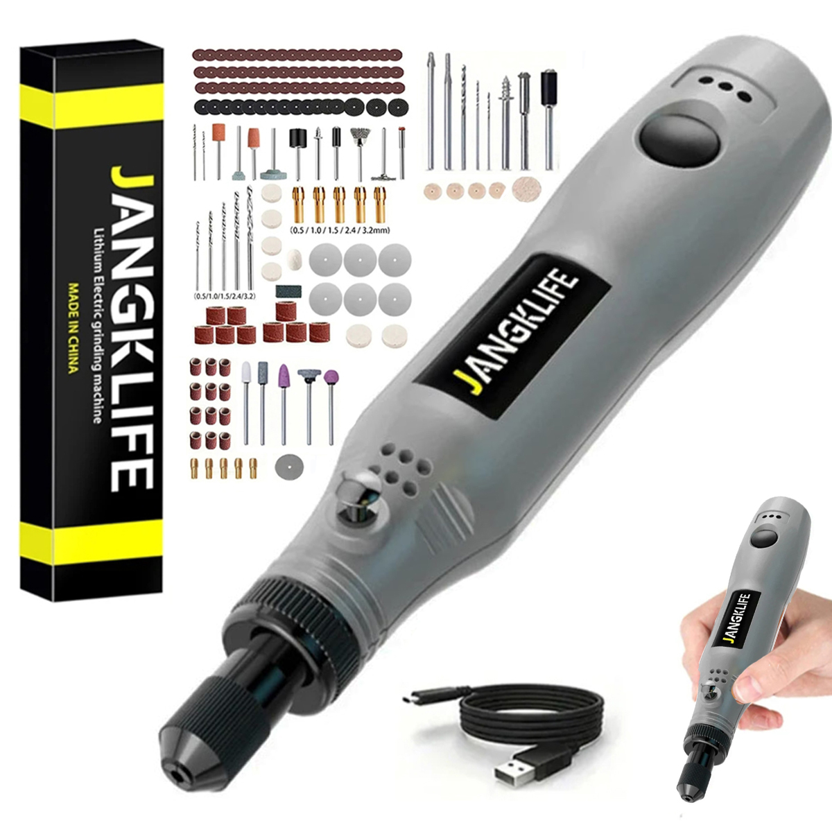 USB sem fio Rotary Tool Kit Wo - Cordless Rotary Tool Kit Accessories avaliação e preço