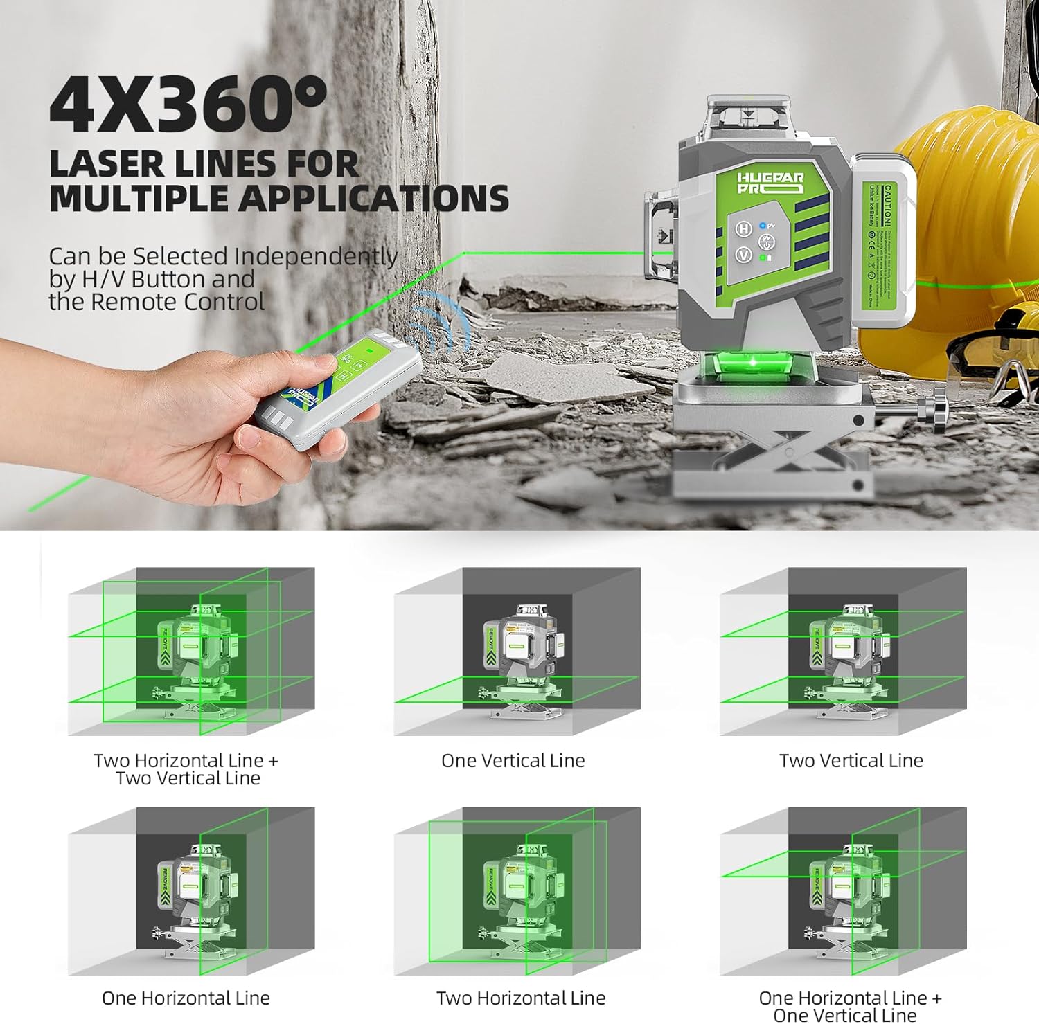 Huepar profissional 4d linha c - Laser Level 16 Lines 4D Green avaliação e preço
