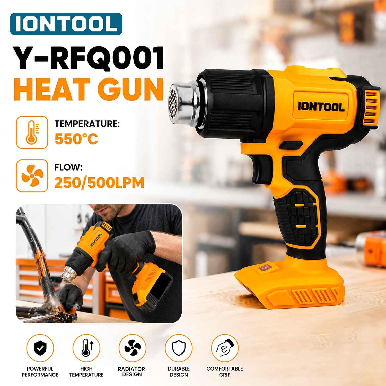 Pistola de Calor Sem Fio IONTO - Cordless Heat Gun For Shrink Tubing avaliação e preço