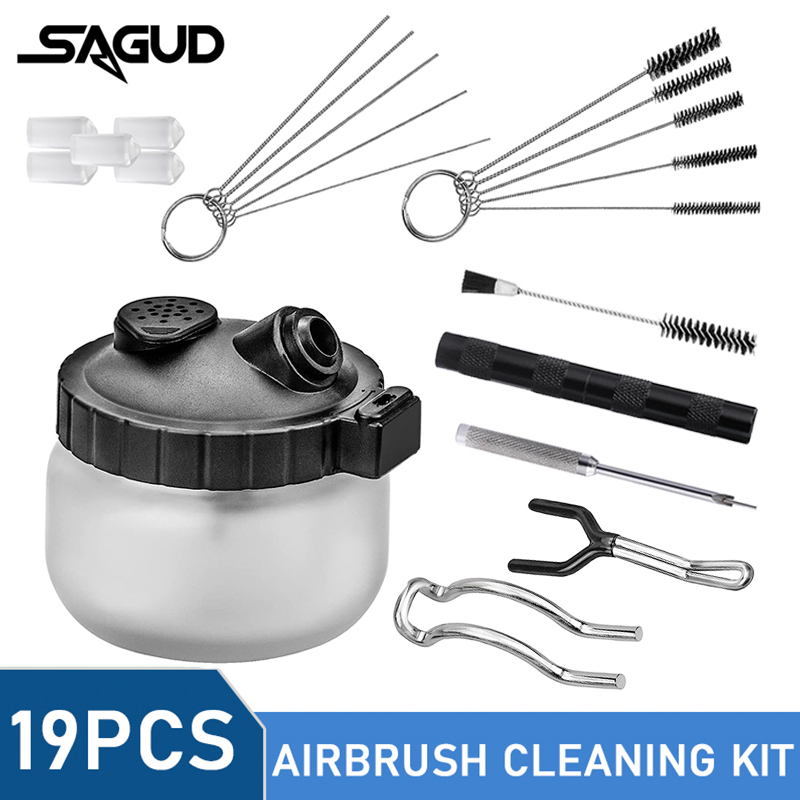 SAGUD Kit de Limpeza para Aeró - Airbrush Kit With Mini Compressor avaliação e preço