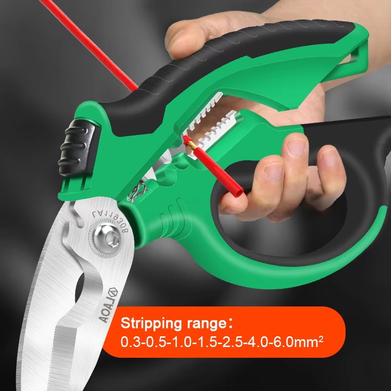 Laoa tesoura eletricista 6/7/8 - Automatic Wire Stripper Cutter avaliação e preço
