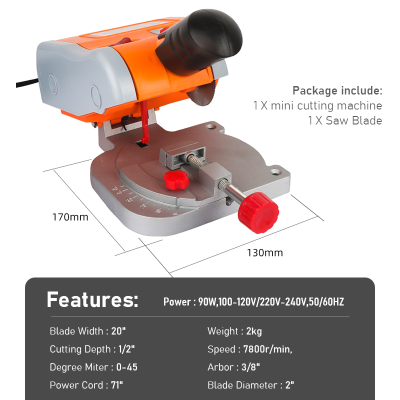 Mini máquina de corte 45 graus - Mini Table Saw For Woodworking avaliação e preço